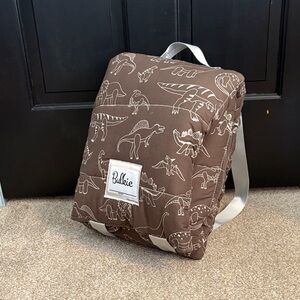 Brown Dinosaur Print sleeping bag for toddler